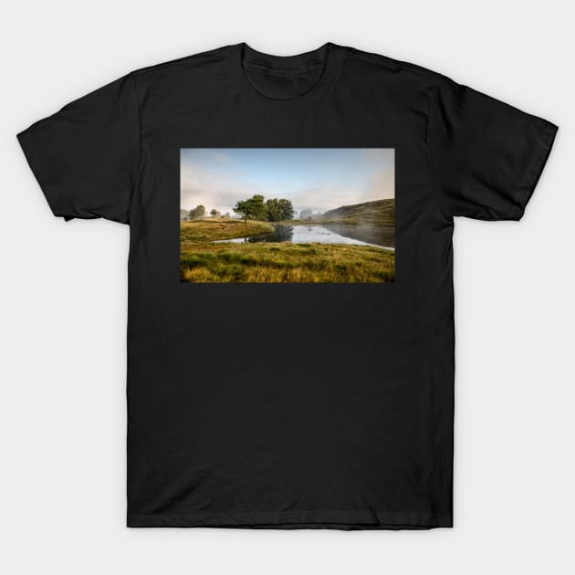 Kelly Hall Tarn Morning T-Shirt by jldunbar